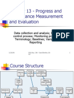 Chapter 13 - Progress and Performance Measurement and Evaluation