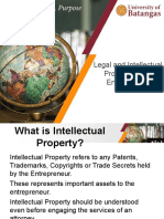Legal and IP Issues in Entrepreneurship