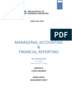 GMBA MAY 2020 Managerial Accounting & Financial Reporting Analysis