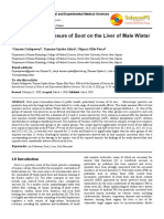 Effects of The Exposure of Soot On The Liver of Male Wistar Rats