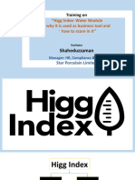 Higg Index-Water Module: - Why It Is Used As Business Tool and - How To Score in It