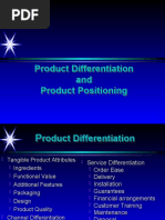 Product Differentiation and Product Positioning