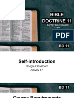Bible Doctrine 11 Notes