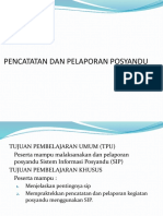 Pencatatan Dan Pelaporan Posyandu