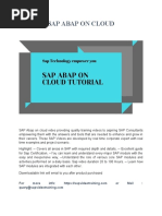 Sap Abap On Cloud Tutorial
