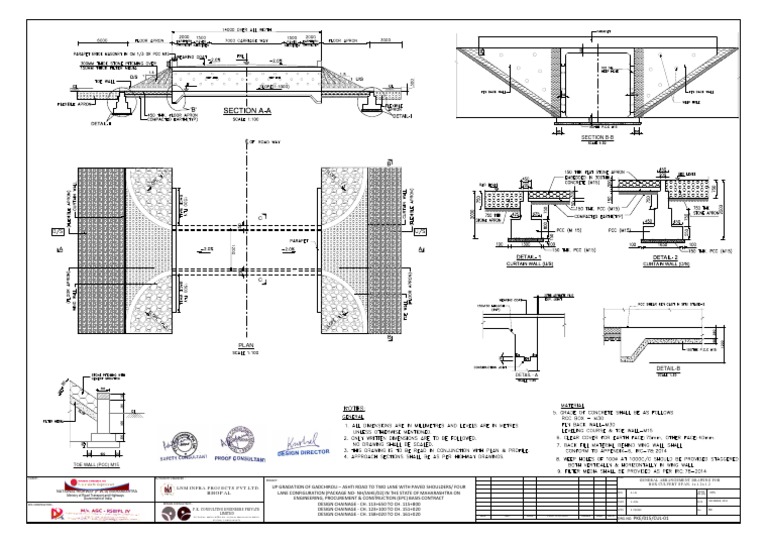 Box Culvert Design Drawing | PDF | Road Transport | Transport