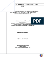 Comparing Print vs eBook Modules