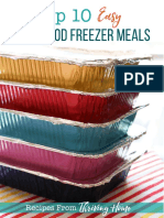 Top 10 Freezer Meal Recipes PDF