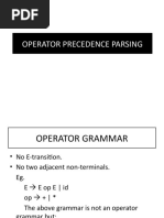 Operator Precedence