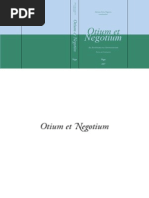 Otium et Negotium - As Antíteses na Antiguidade