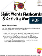 Sight Words Worksheet