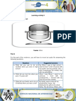 Learning Activity 3 Evidence: All in The Past: Fuente: SENA