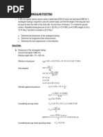 DESIGN OF RECTANGULAR FOOTING