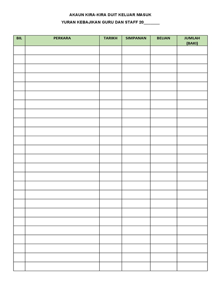 List Akaun Kira2  PDF