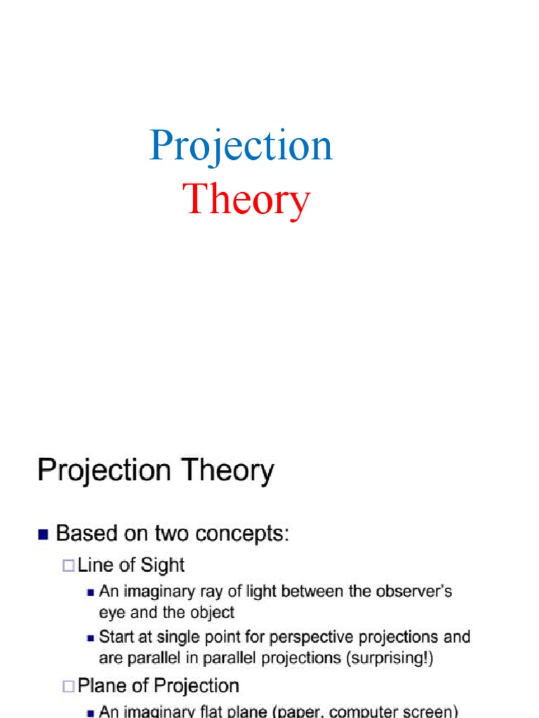 Understanding Projection Theory in Graphics | PDF