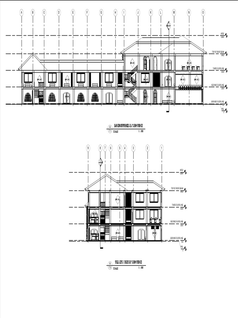 Building Section Drawings and Elevations | PDF | Nature