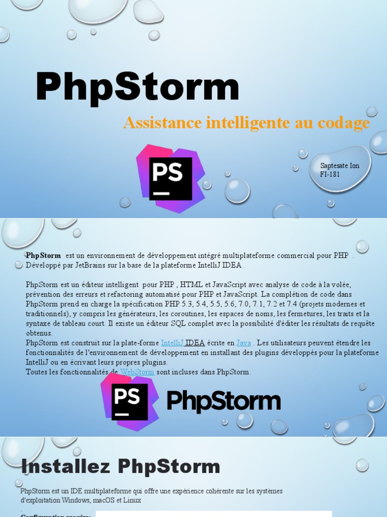 PhpStorm : IDE PHP avec SQL intégré | PDF | PHP | JavaScript