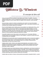 Winnicott - El Concepto de Falso Self (Borrador Inconcluso)
