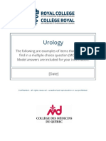 Urology Sample MCQ Exam e