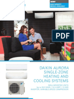 Single-Zone Heating and Cooling Systems Daikin Aurora: High Capacity Models Available!