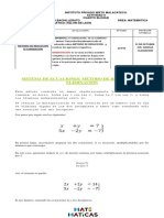 Sistema de ecuaciones método reducción 40