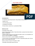 Pan de Lino - 2 Recetas