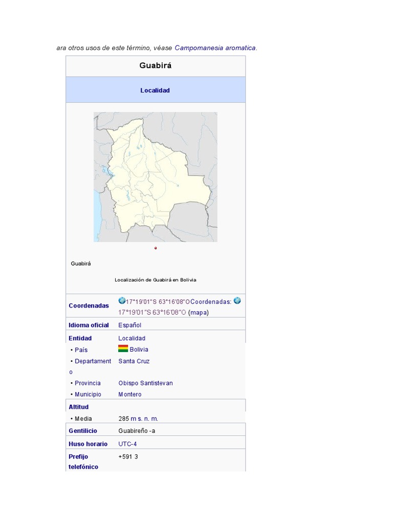 GUABI | PDF | Bolivia
