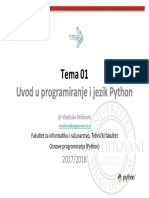 OP 01 Uvod U Programiranje I Jezik Python