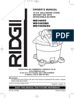 Owner'S Manual: WD16650 WD1665M0 WD1665EX0