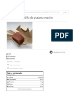 Receta de Bocadillo de Platano Macho - Comemejor PDF