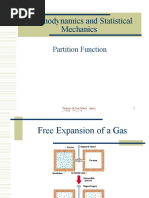 Thermodynamics and Statistical Mechanics: Partition Function