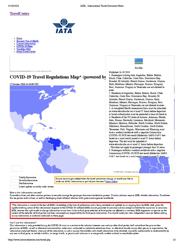 IATA International Travel Document News PDF Business