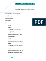 Program 01.01:-: Practical Assignment - Programing in C'
