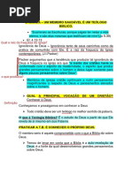 2ª Marca de um membro saudável - teologo biblico.