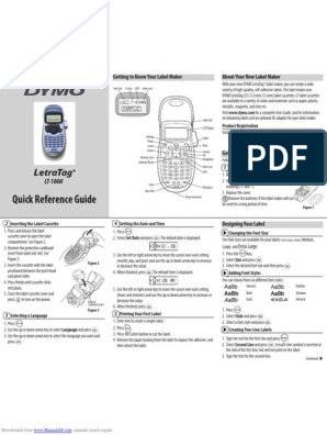Dymo LetraTag Personal Label Maker CT 06902 Personal Label