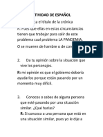 ATIVIDAD DE ESPAÑOL La Cronica PDF