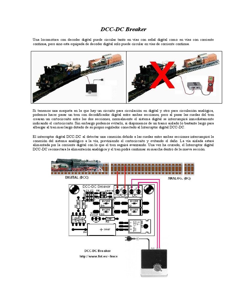 Dcc Dc Circuit Breaker Protects Layout Sections Pdf Física Física
