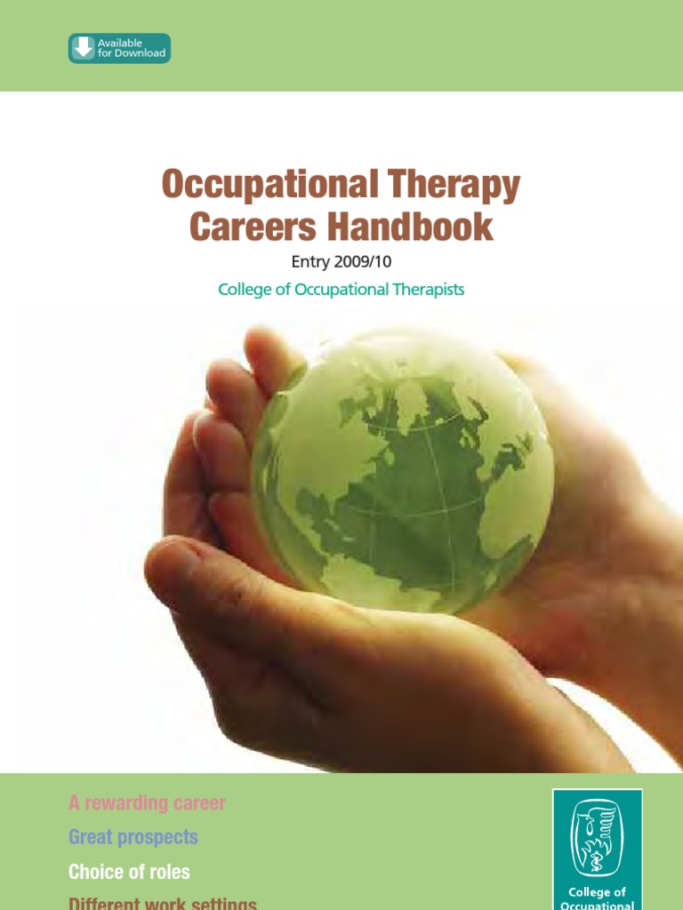 200910 OT Career Handbook PDF Occupational Therapy Academic Degree