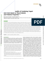 Potential Health Bene Fits of Combining Yogurt and Fruits Based On Their Probiotic and Prebiotic Properties