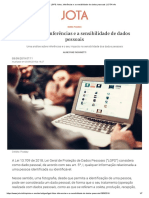 LGPD_ fotos, inferências e a sensibilidade de dados pessoais _ JOTA Info
