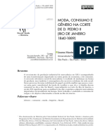 MODA, CONSUMO E GÊNERO NA CORTE DE D. PEDRO II