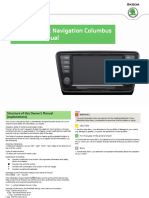 Infotainment Navigation Columbus Owner's Manual: Simply Clever