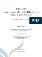 Esboço Abrão E Melquisedeque e o Rei de Sodoma