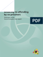 Reducing Re-Offending by Ex-Prisoners: Summary of The Social Exclusion Unit Report