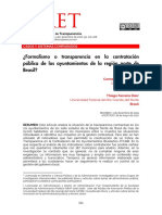 Formalismo o transparencia en la contratacion pública