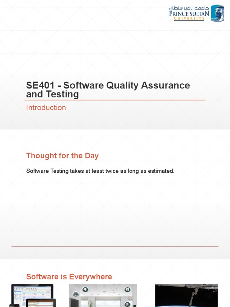 Software Quality Assurance Overview | PDF | Software Testing | Software Bug