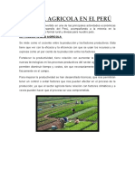 Sector Agricola en El Perú