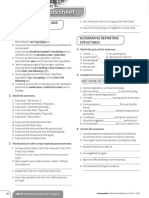 Grammar Worksheet: Reported Speech: Time and Location Expressions Alternative Reporting Structures