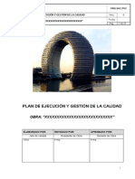 Plan de Gestion de Calidad Obra Modelo PDF