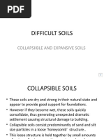 Difficult Soils: Collapsiible and Expansive Soils